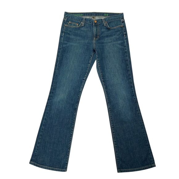 J Crew Jeans Womens 31 Blue Bootcut Mid Rise Medium Wash Rise Ride Western - Picture 1 of 12